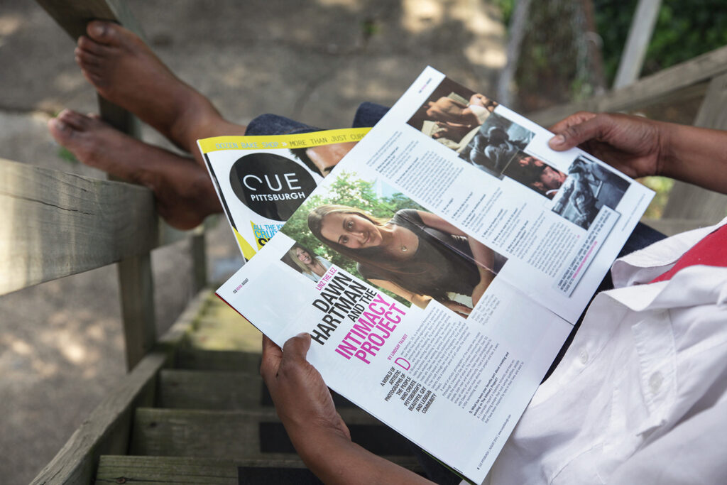 Dawn Hartman and the Intimacy Project featured in QUE Pittsburgh Magazine 2010